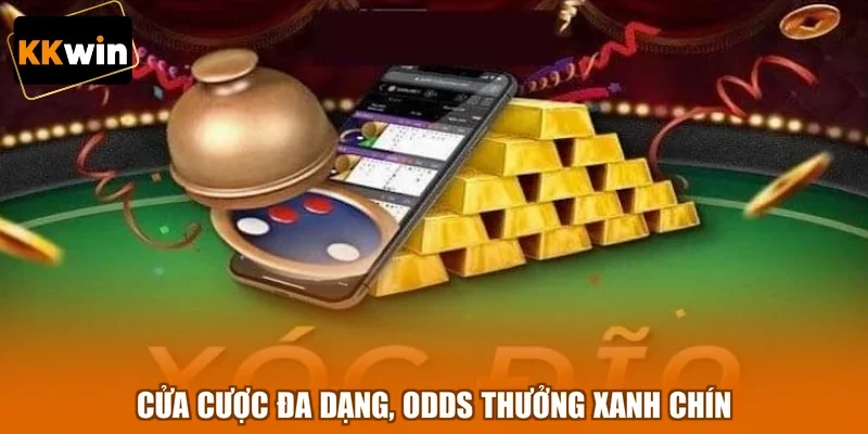 Cửa cược đa dạng, odds thưởng xanh chín
