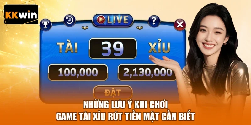 Những lưu ý khi chơi game tài xỉu rút tiền mặt cần biết